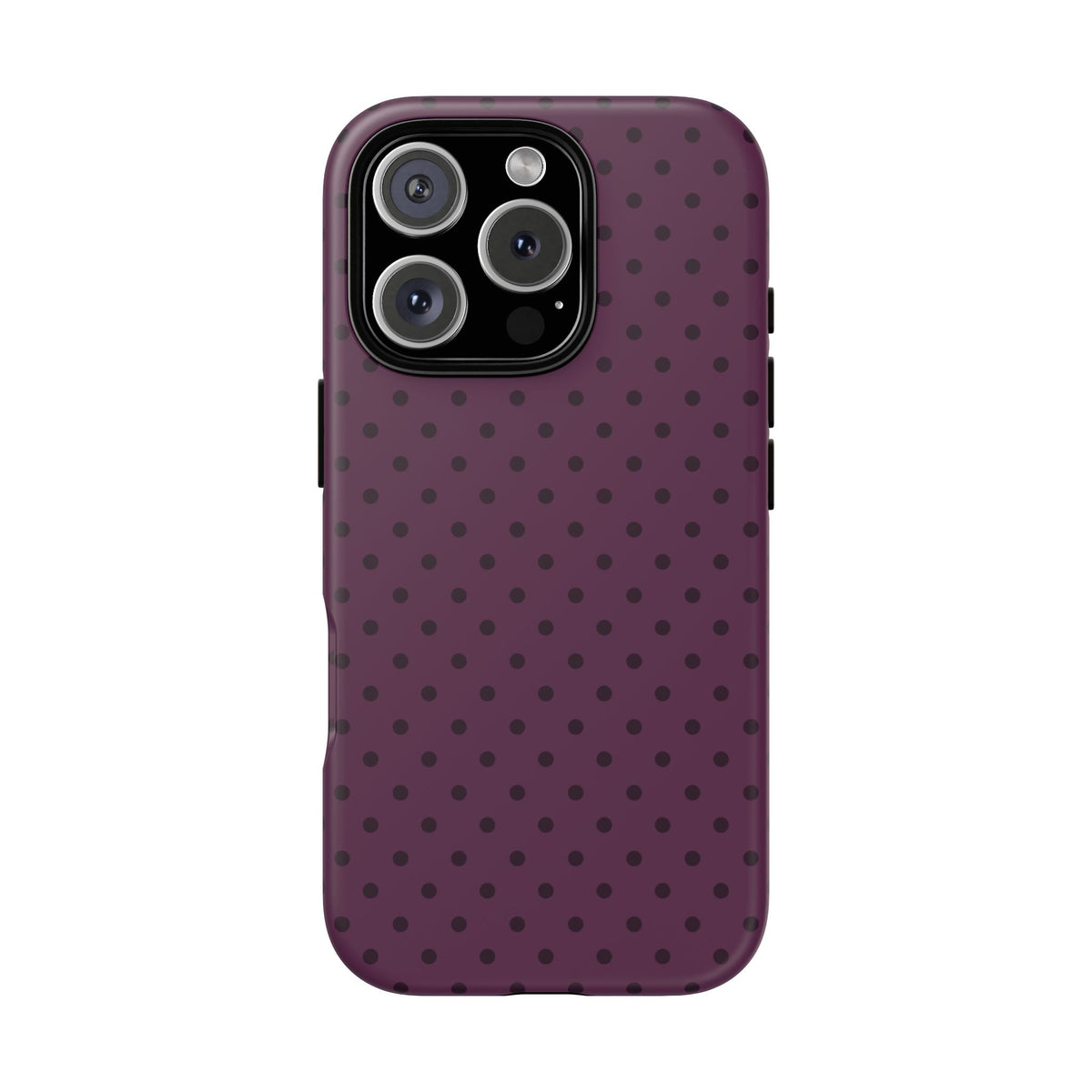 Plum Mood | Polka Dot iPhone Case
