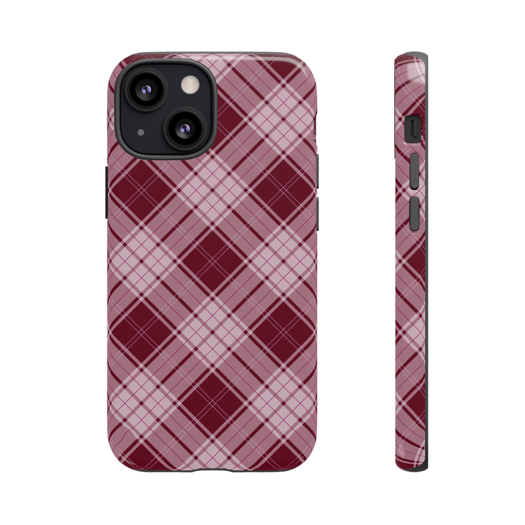 Berry Cute | Plaid iPhone Case