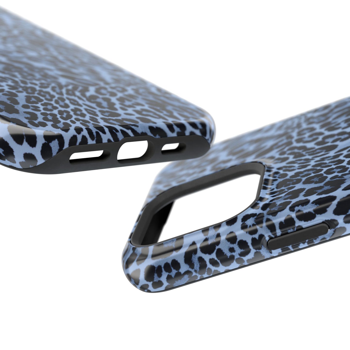 Into the Blue | Blue Leopard Print iPhone Case