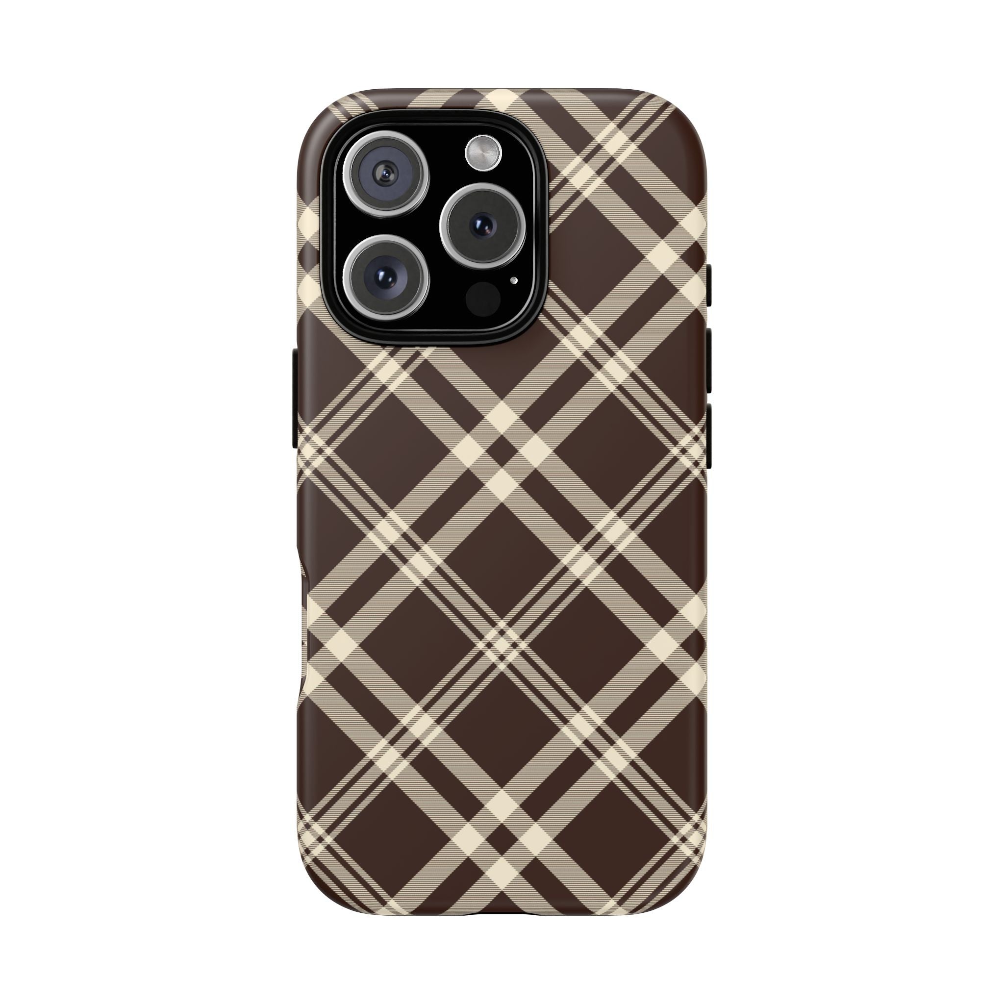 Mocha Plaid | iPhone Case