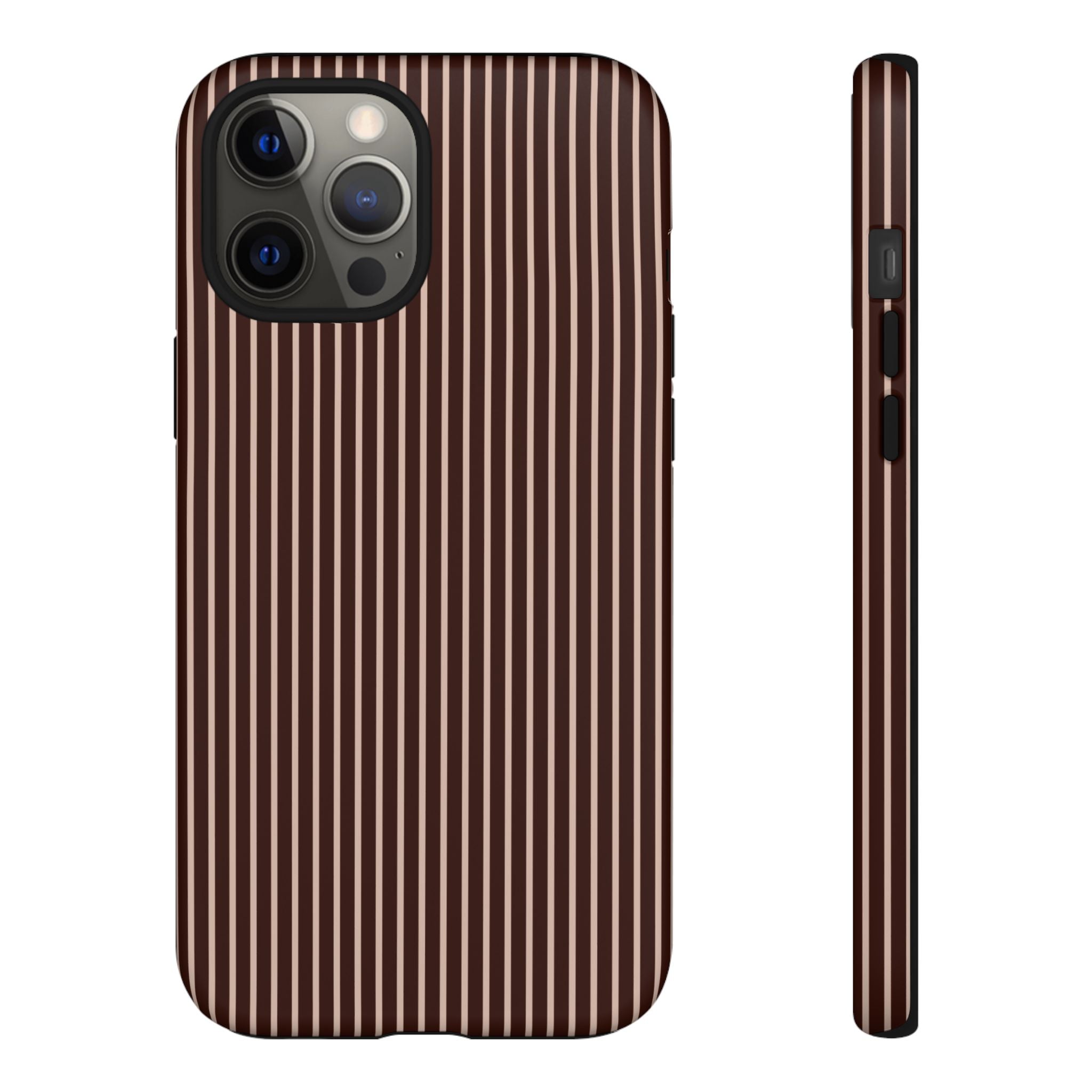 Cocoa Stripe Phone Case