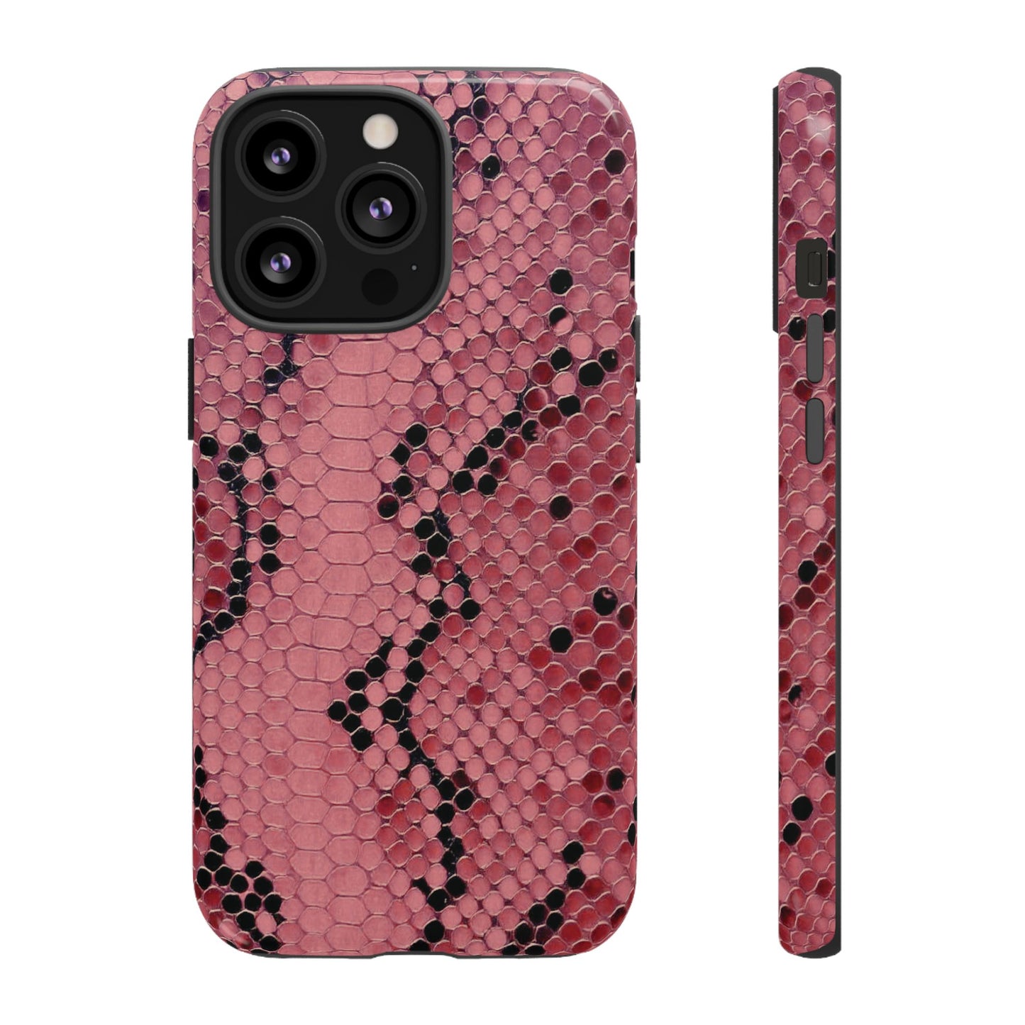 Python rose | Coque iPhone à imprimé serpent