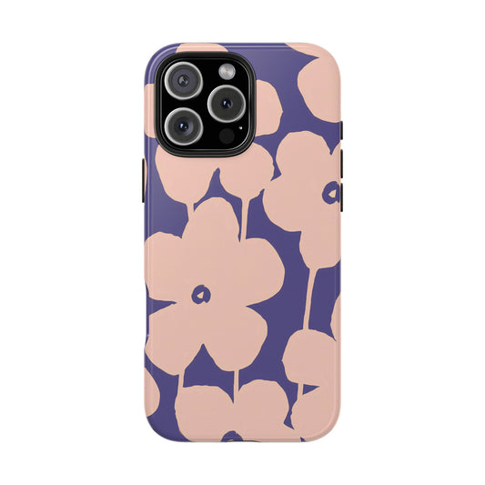 Coque iPhone à motif floral violet | Blooms