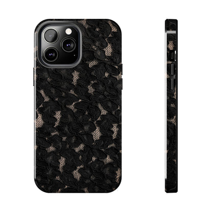 Midnight | Black Lace iPhone Case