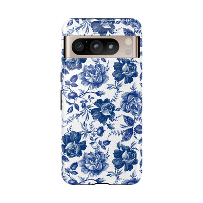 Indigo Rose | Blue Floral Case