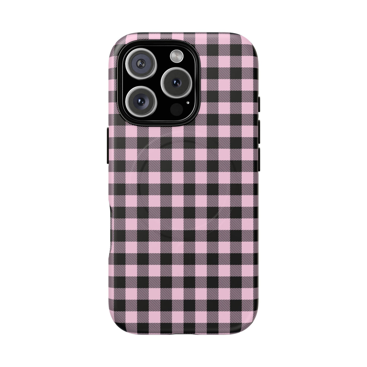 Pink Punk | Pink & Black Check MagSafe Case