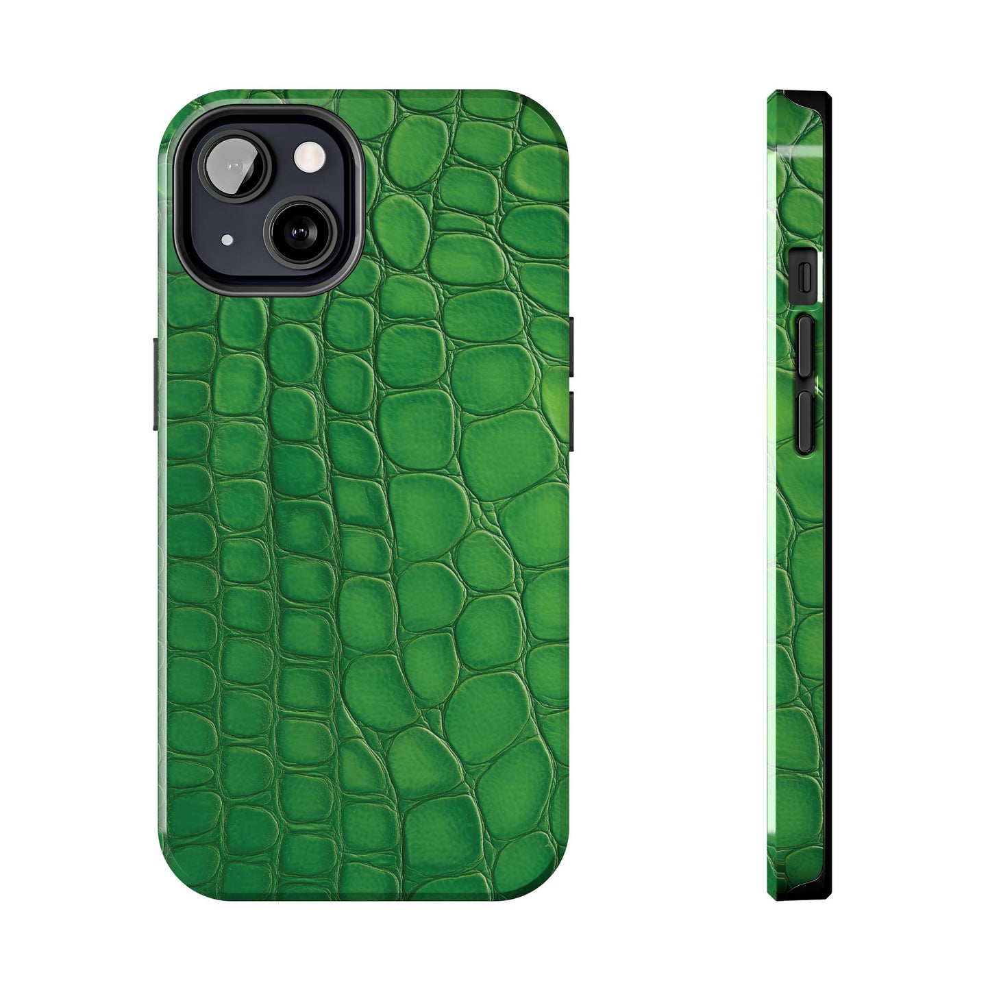 Glossy Croc | Green iPhone Case