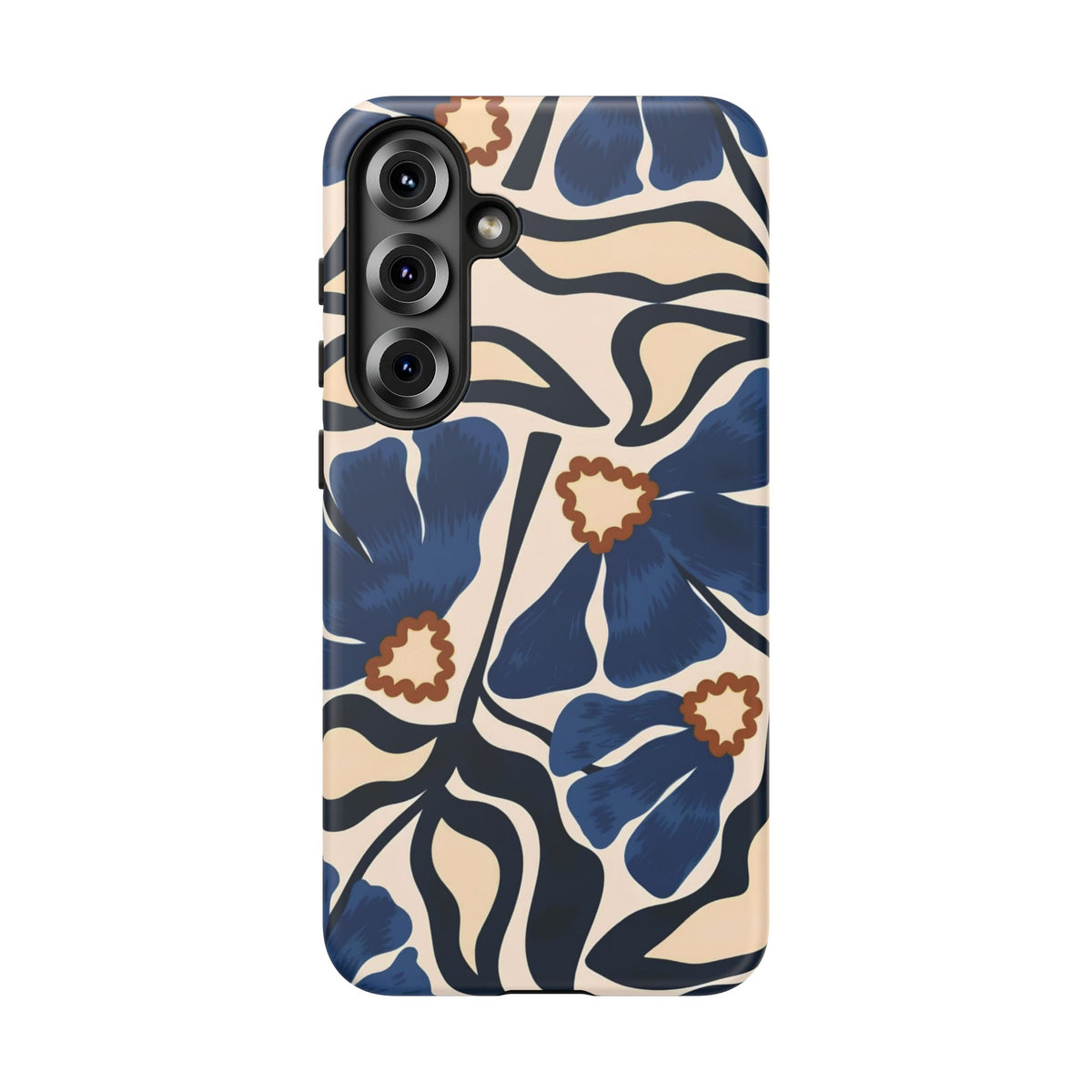 Blue Note | Abstract Blue Floral Samsung Galaxy Case