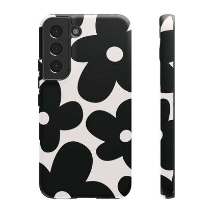 Y2K Daisy | Black & White Flower Case