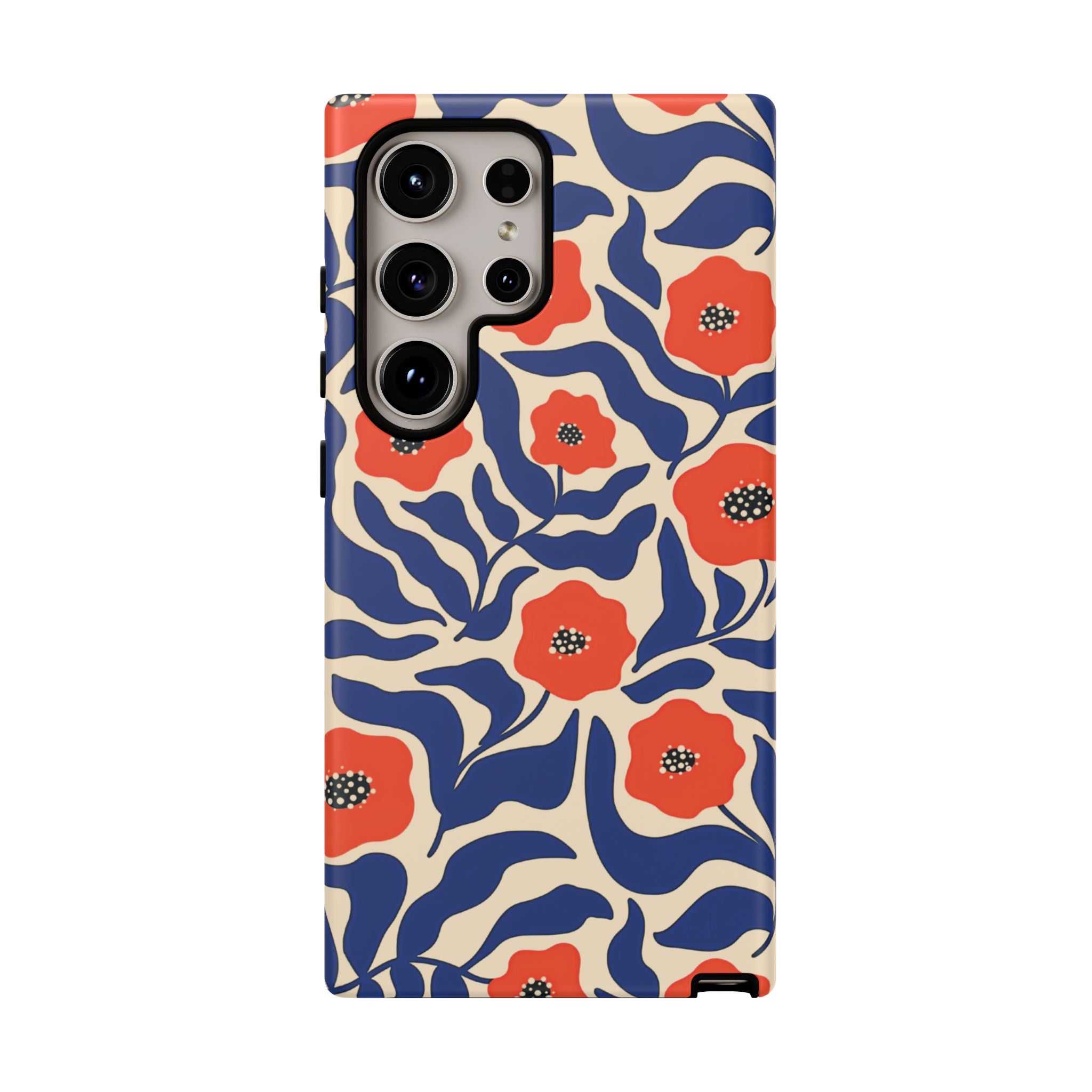 Indigo Poppy Phone Case