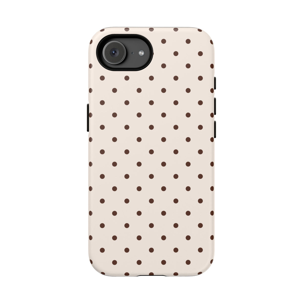 Vanilla Bean | Brown Polka Dot iPhone Case