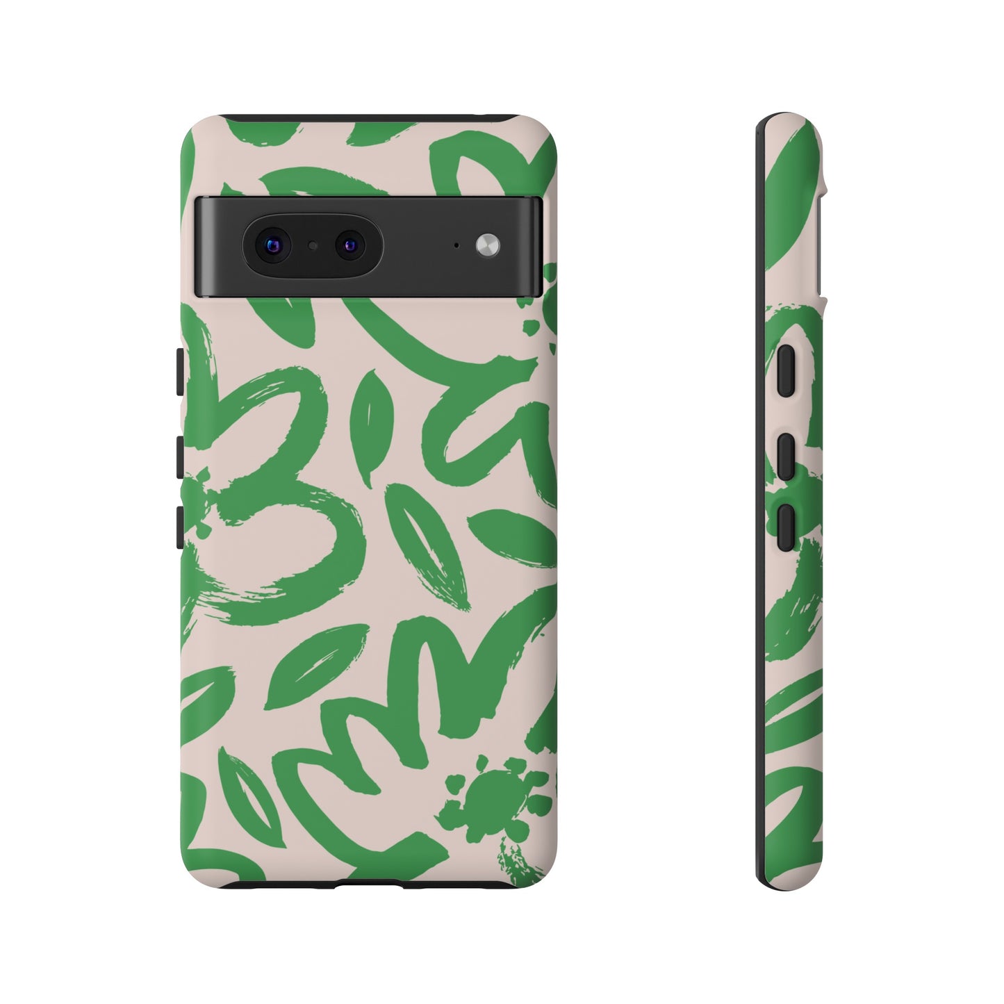 Happy | Green Modern Floral Case