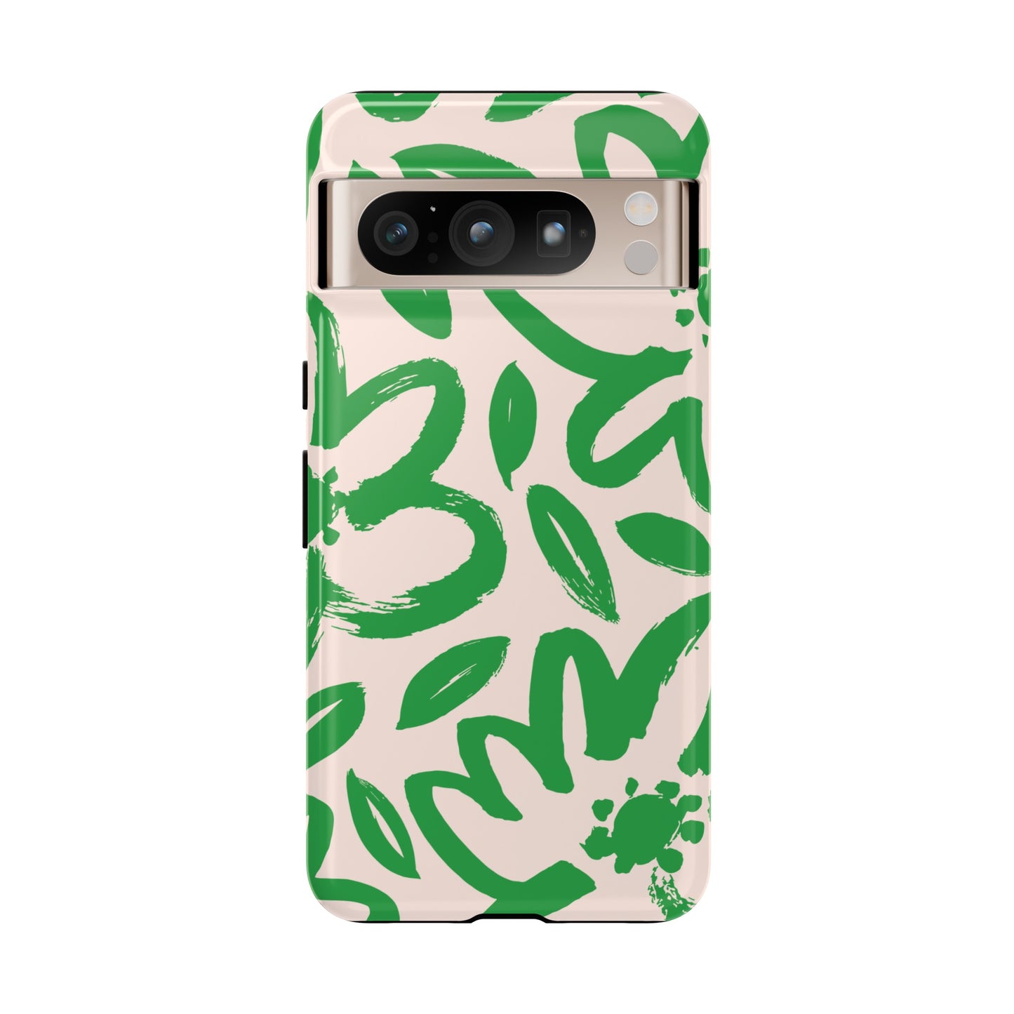 Happy | Green Modern Floral Case