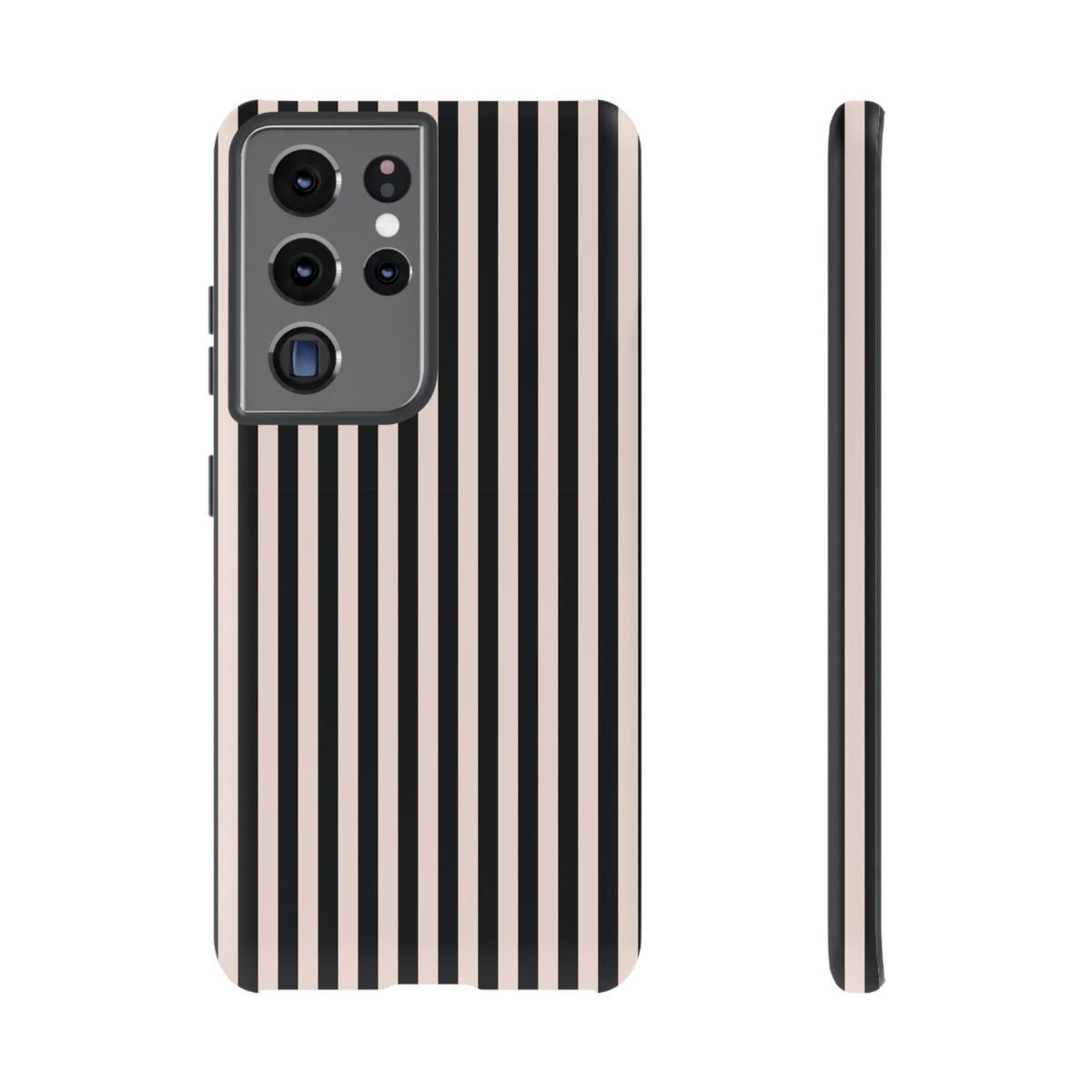 Stripe Tease | Pink & Black Striped Galaxy Case
