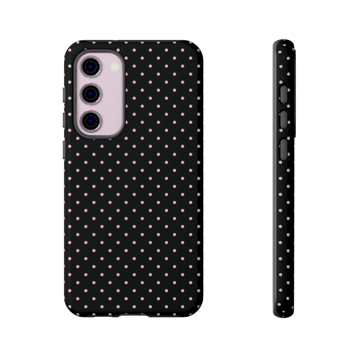 Polka Flirt | Pink & Black Polka Dot Galaxy Case