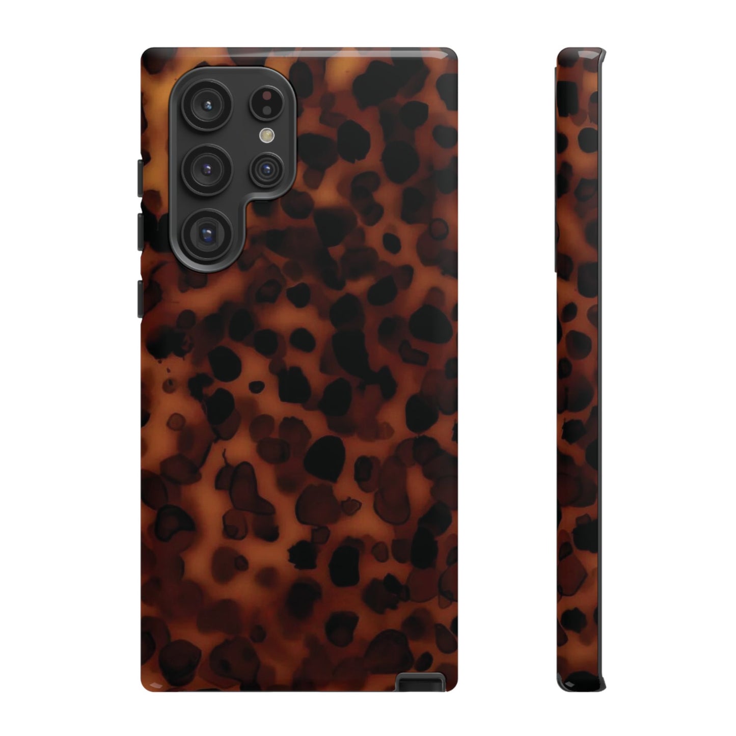 Shell Game | Dark Abstract Tortoise Print Case