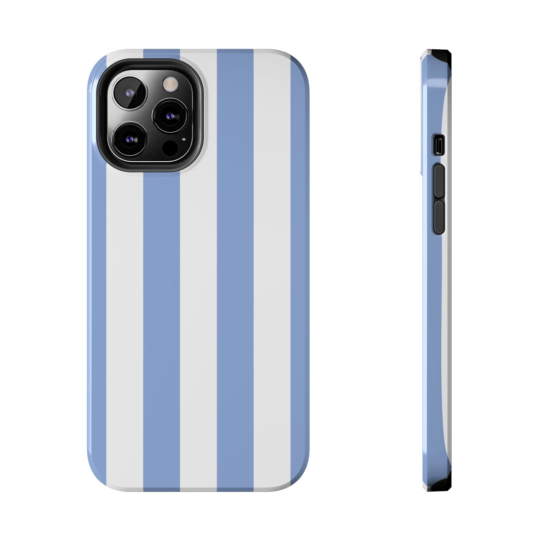 Blue Cabana Stripe iPhone Case