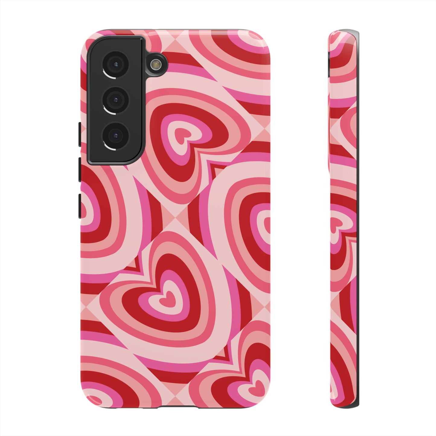 Hearts Squared | Pink Retro Heart Case