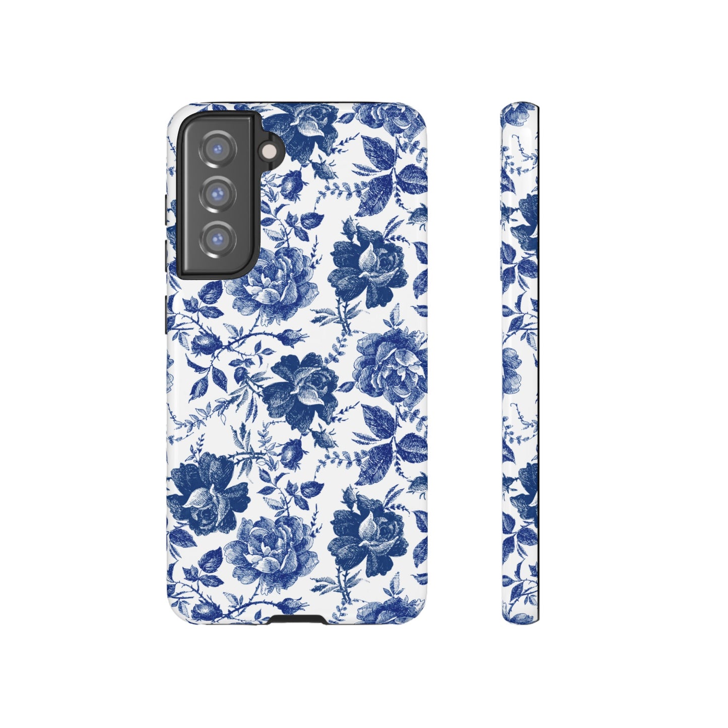 Indigo Rose | Blue Floral Case