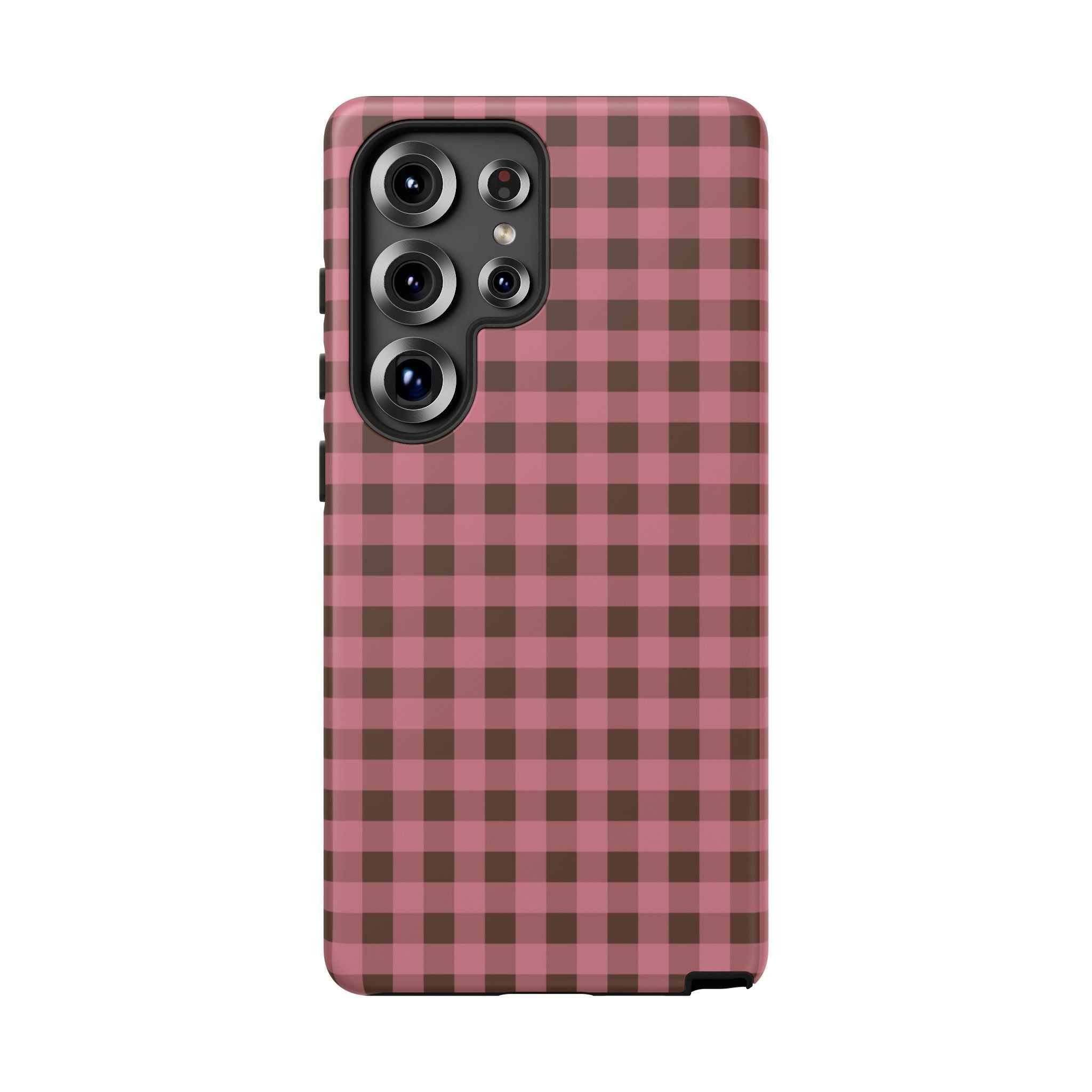Rosy Gingham Phone Case