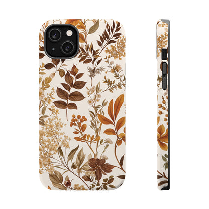 Autumn Botanical | Brown Floral MagSafe Case