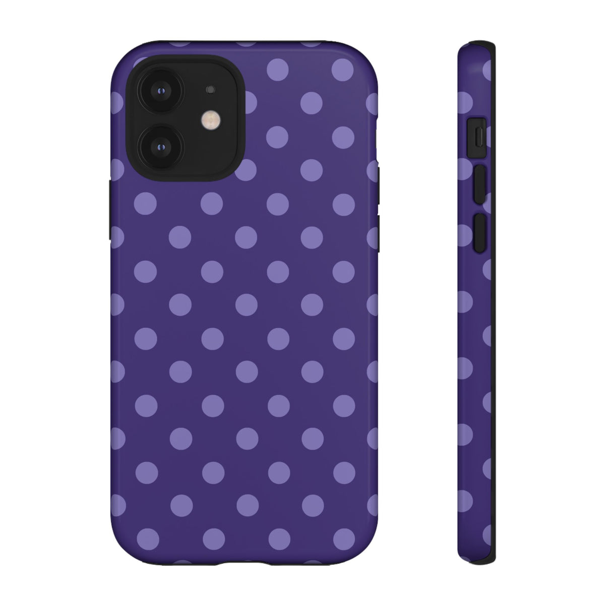 Plum Pop | Polka Dot iPhone Case