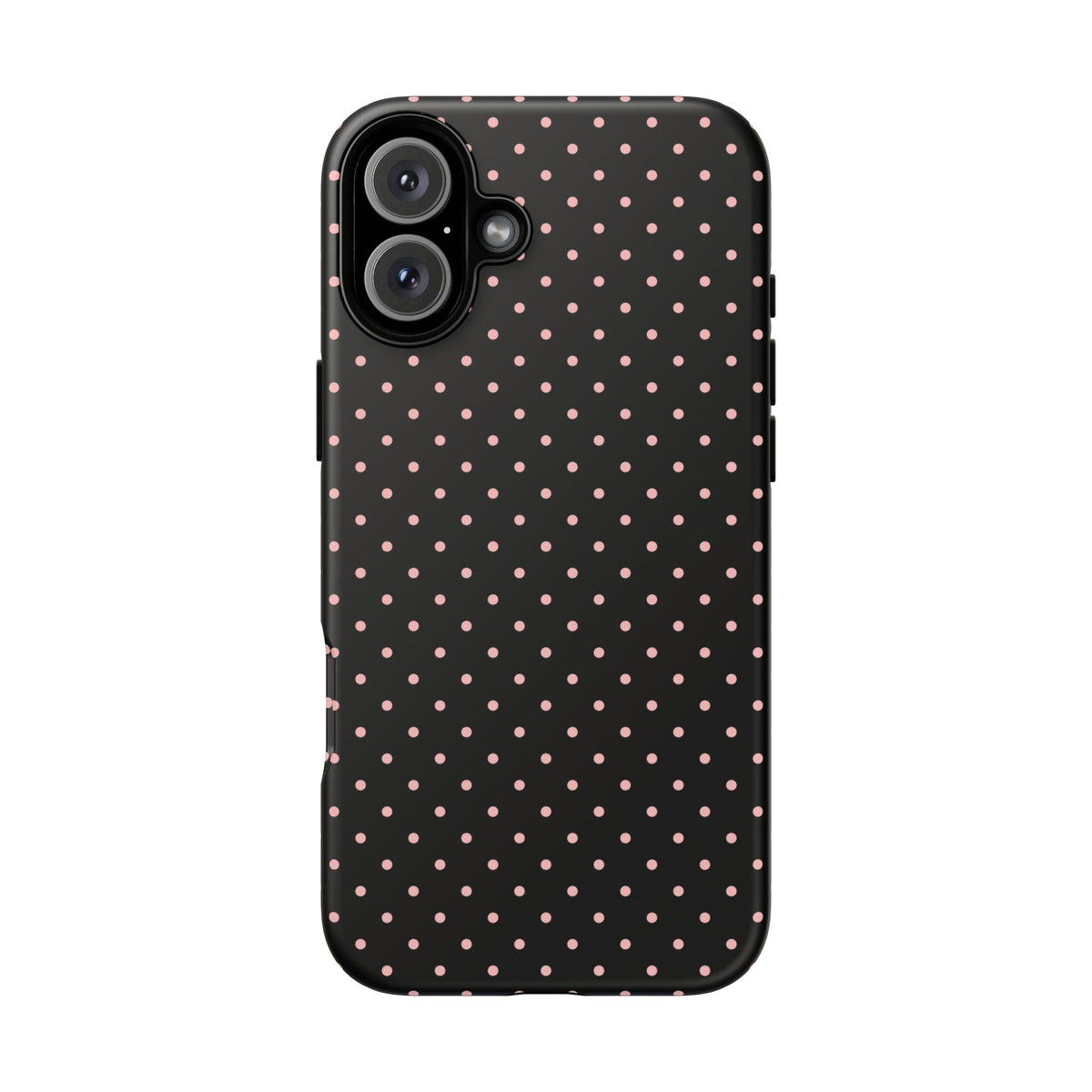 Polka Flirt | Pink & Black Polka Dot iPhone Case
