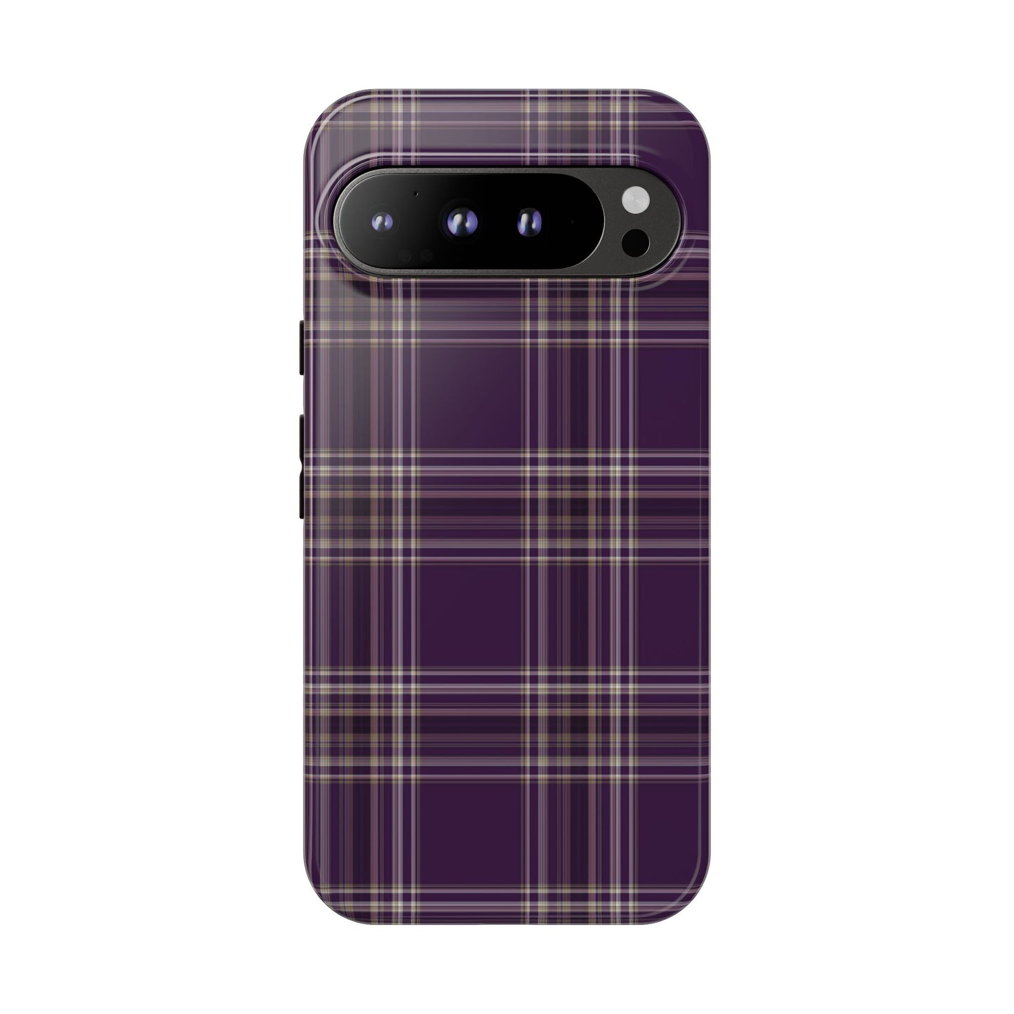 Plum Plaid | Preppy Plaid Pixel Case