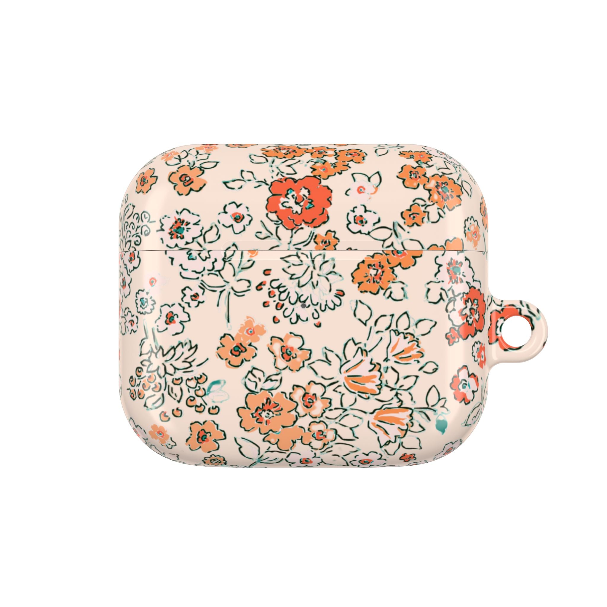 Peachy Floral AirPods Case