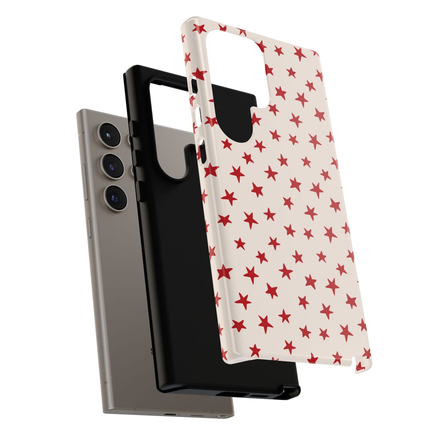 Starstruck | Red Stars Galaxy Case