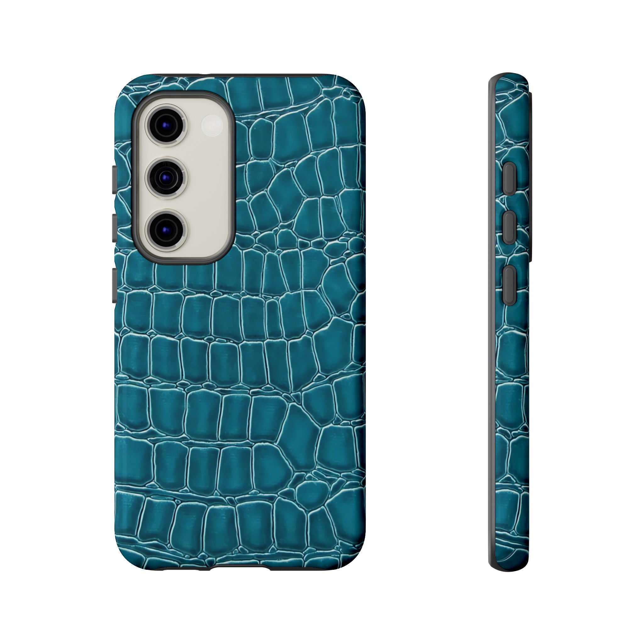 Teal Croc Galaxy Case