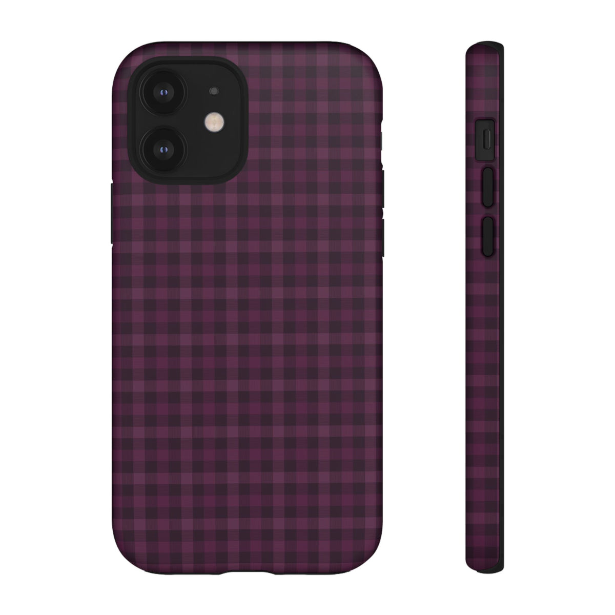 Plum Crush | Purple Plaid iPhone Case