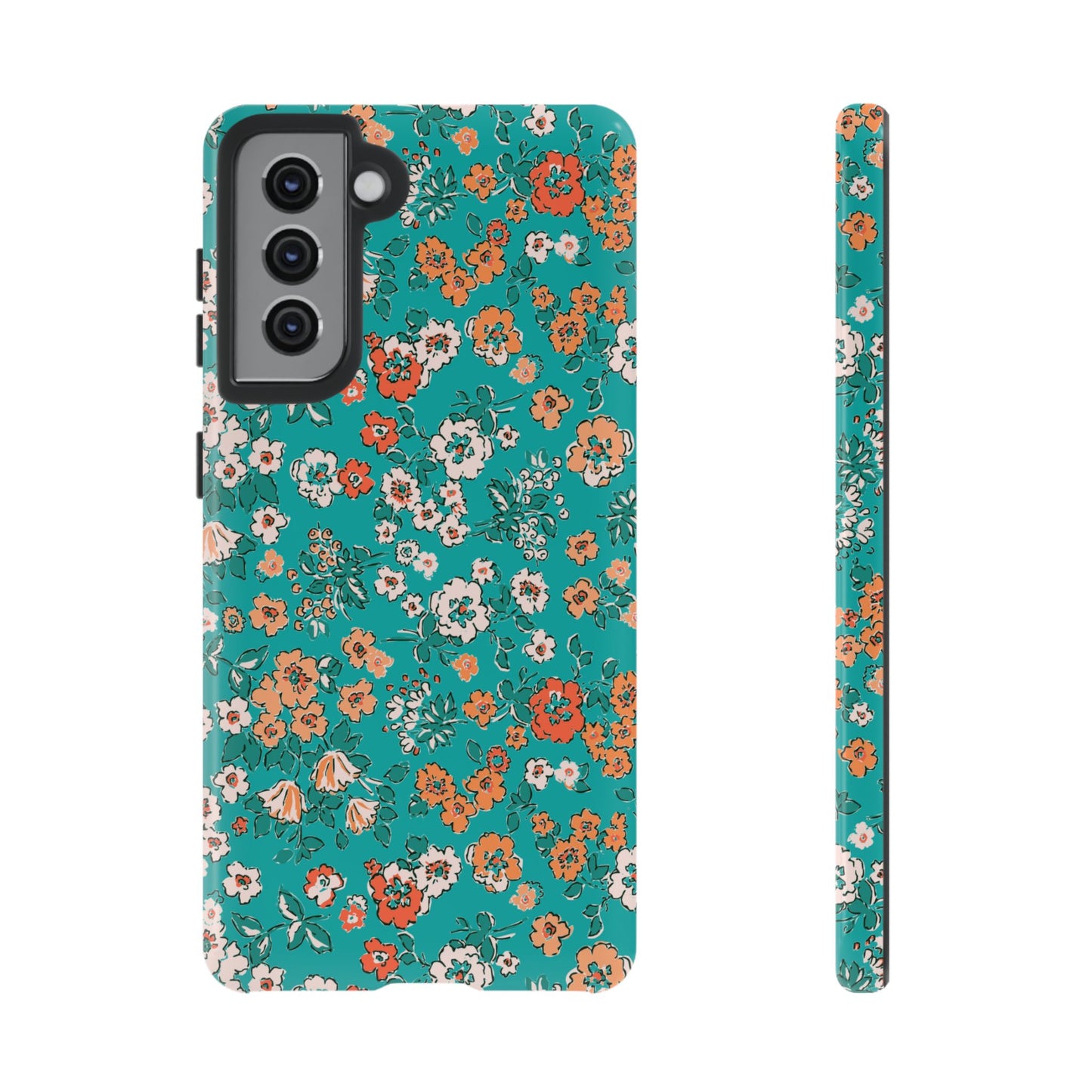 Teal Garden | Floral Galaxy Case