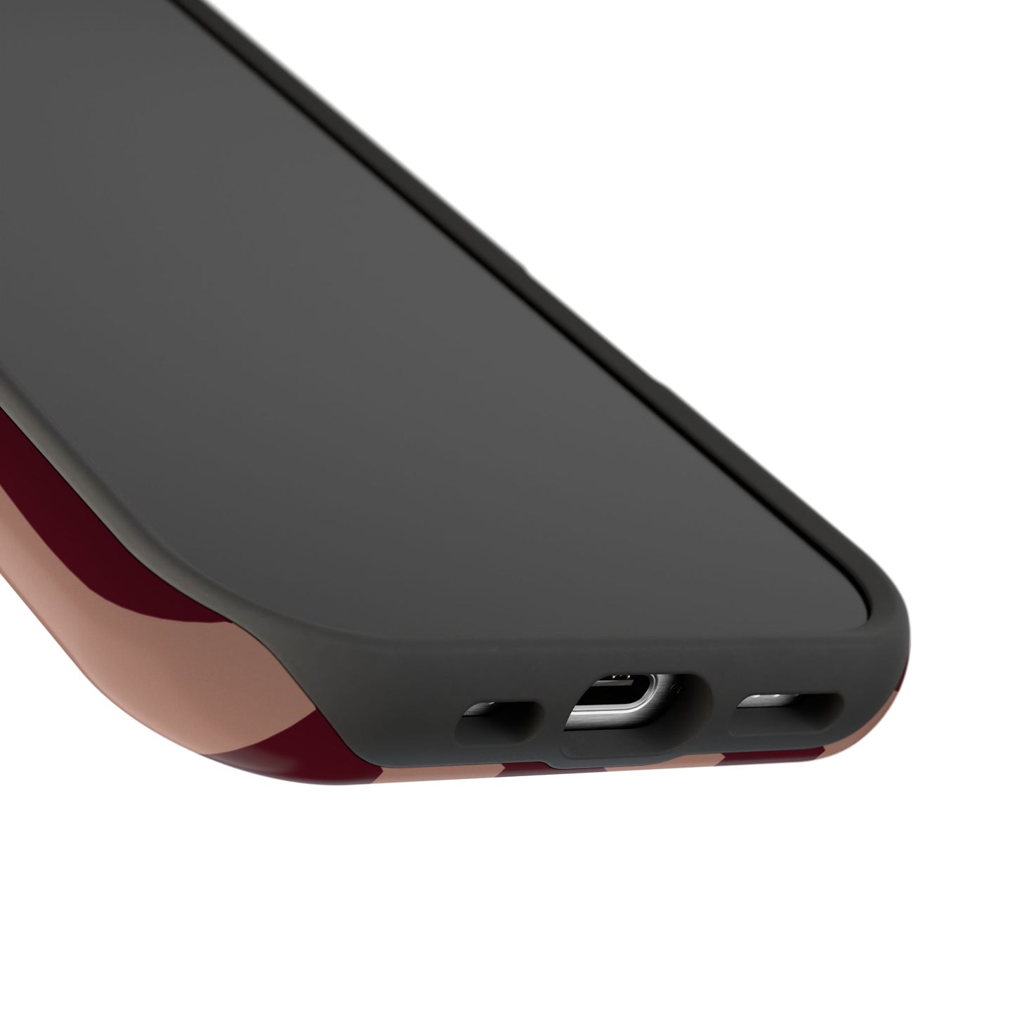 Tribeca | Burgundy Striped iPhone Case