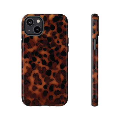 Shell Game | Dark Abstract Tortoise Print Case