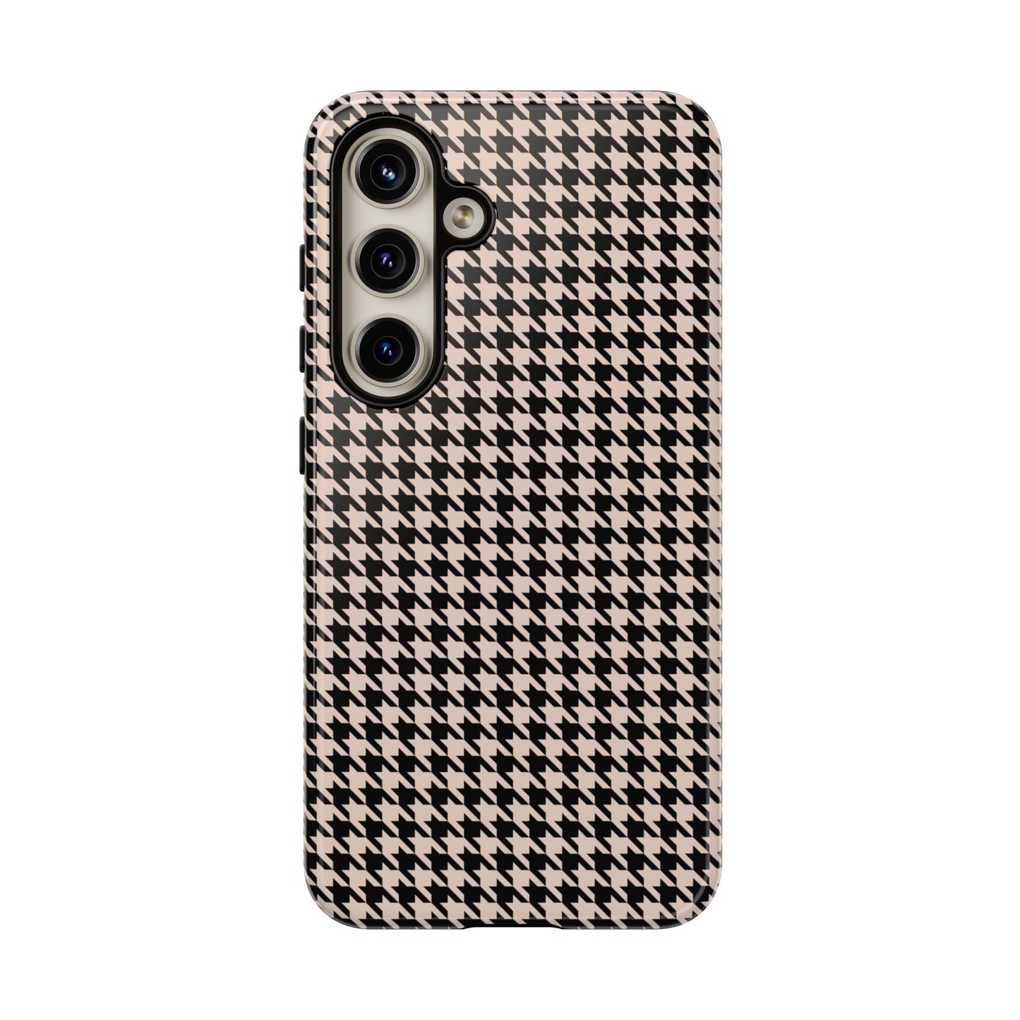 Coque Galaxy à motif pied-de-poule Preppy pour fille de la sororité