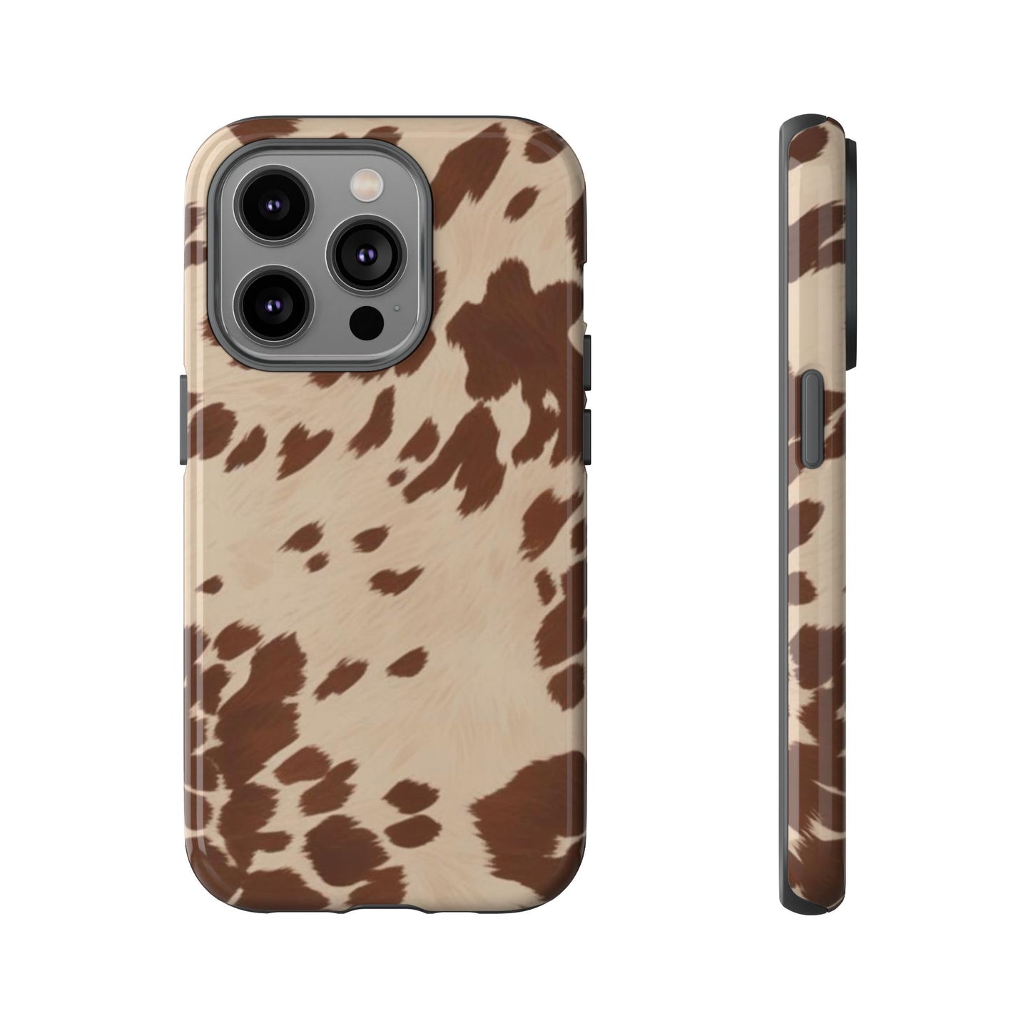 Rodeo Girl | Brown Cow Print Case