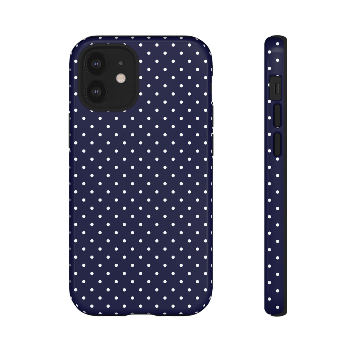 Dotty Chic | Navy Polka Dot iPhone Case