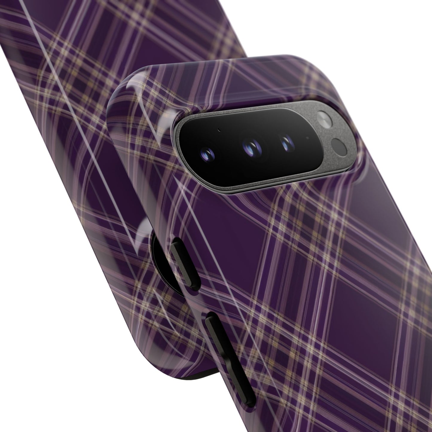 Plum Plaid | Preppy Pixel Case