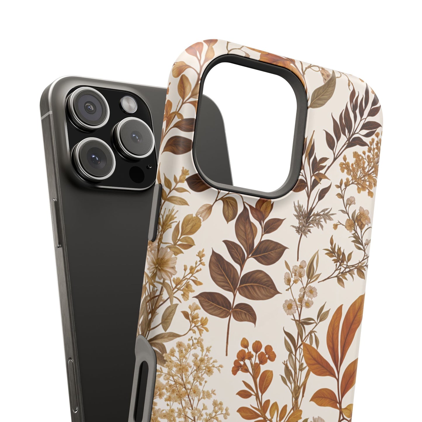 Autumn Botanical | Brown Floral MagSafe Case