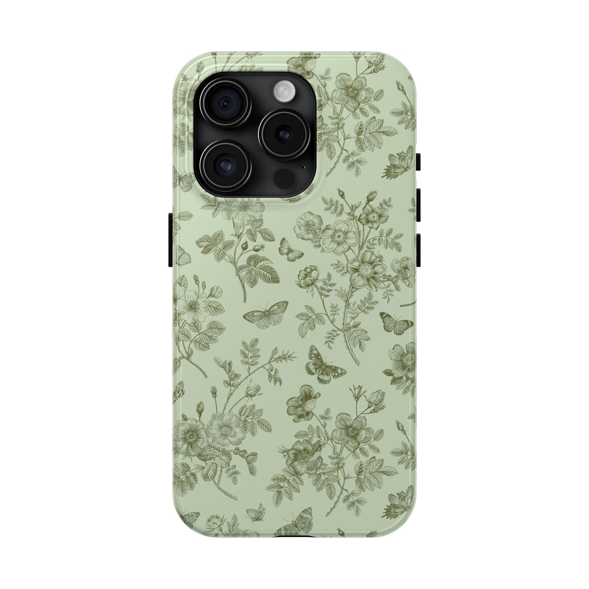 Sage Garden Green Floral iPhone Case