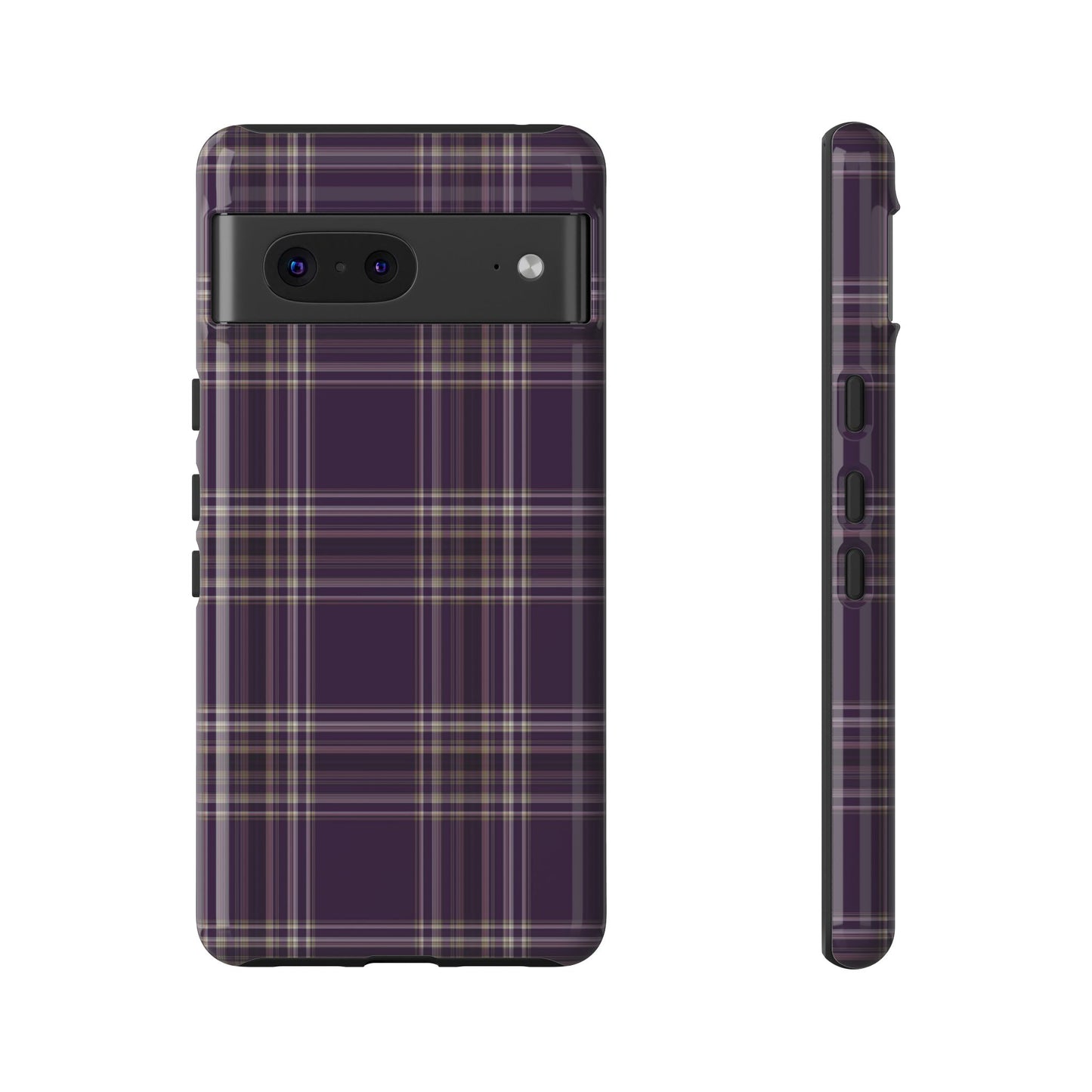 Plum Plaid | Preppy Plaid Pixel Case