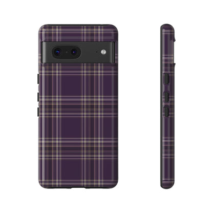 Plum Plaid | Preppy Plaid Pixel Case