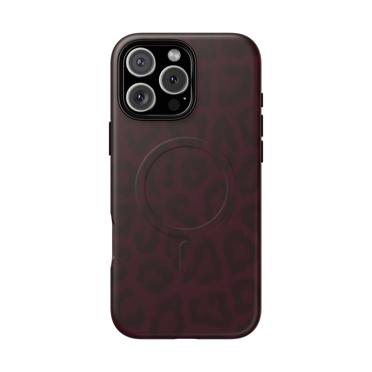 Black Cherry | Burgundy Leopard MagSafe Case