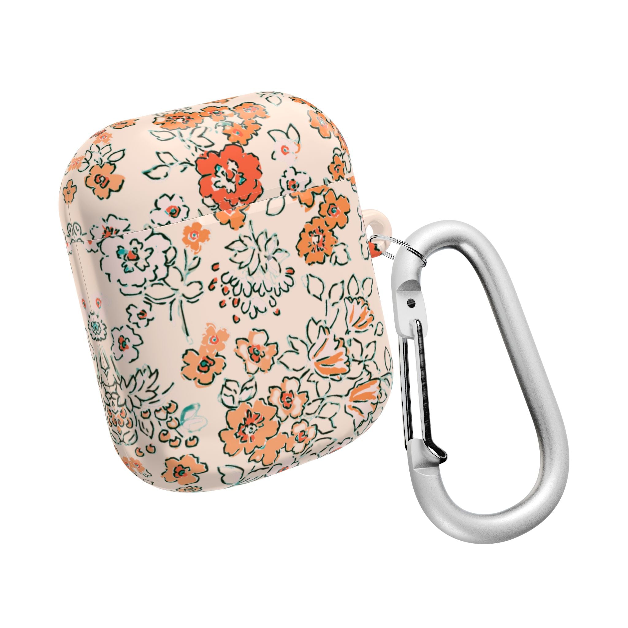 Peachy Floral AirPods Case