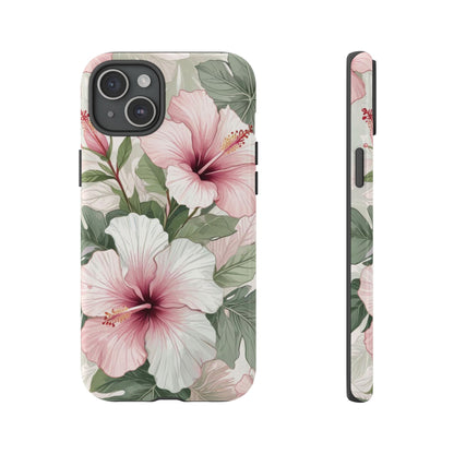 Island Hopping | Green & Pink Tropical Floral Case