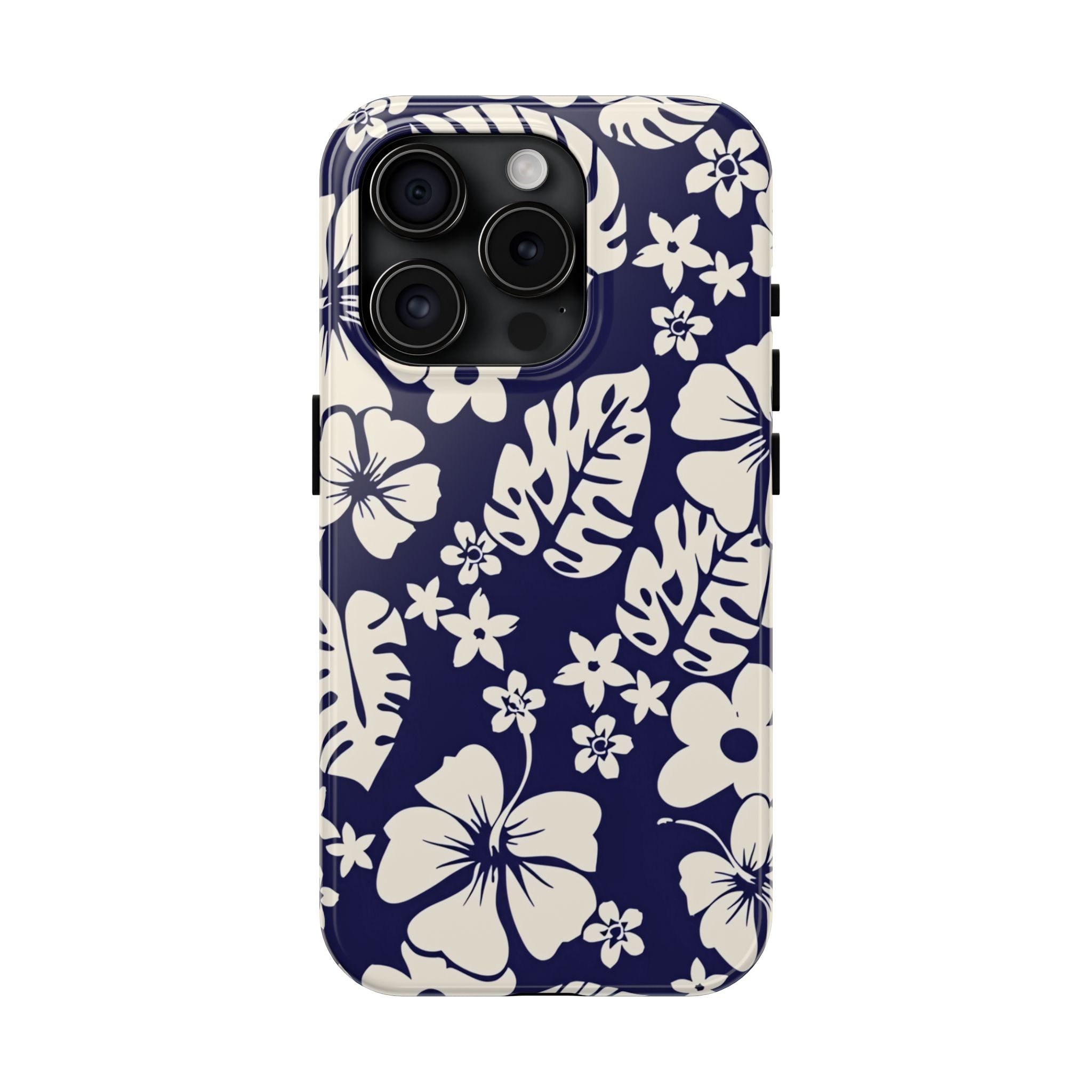Tiki Beach Blue Floral iPhone Case