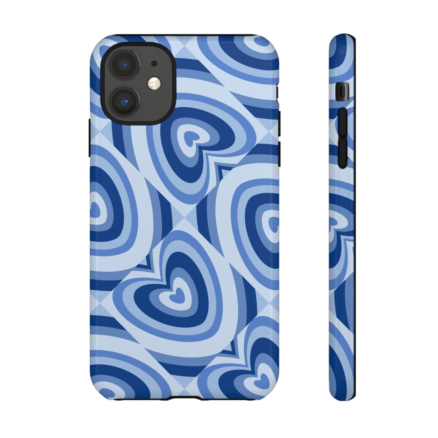 Hearts Squared | Blue Heart Pattern Case