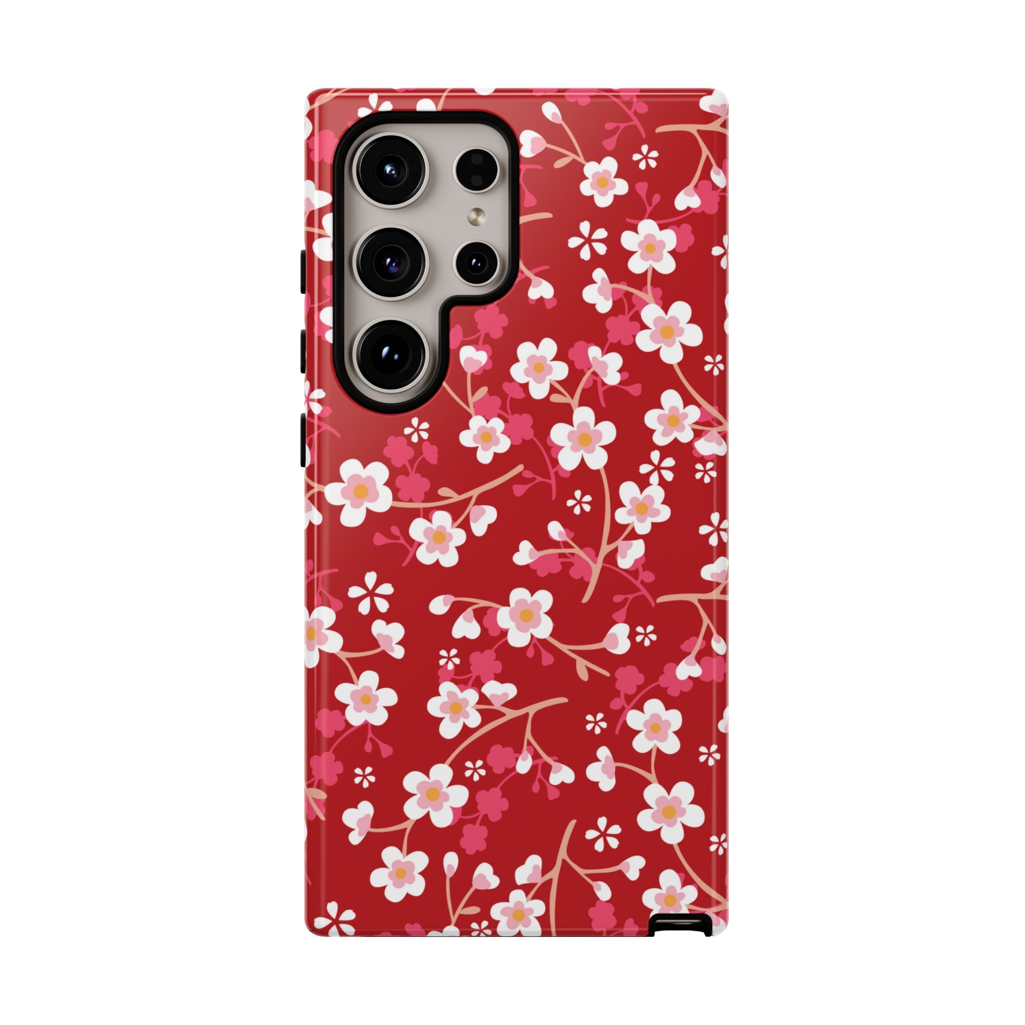 Cherry Bloom | Red Floral Galaxy Case