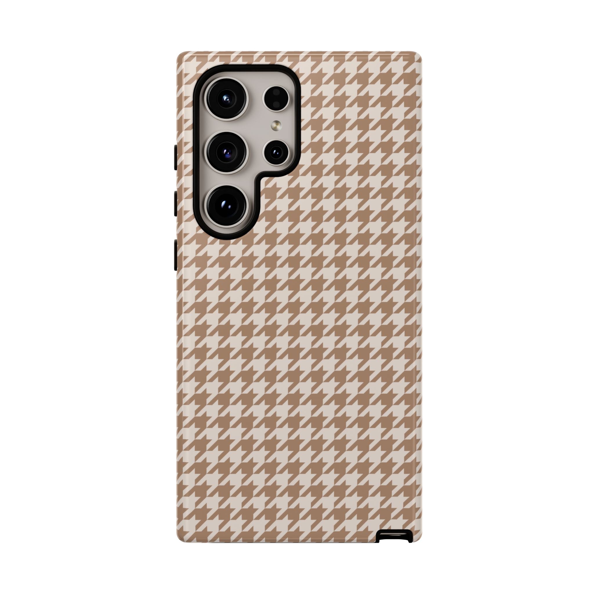 Checked In | Beige Gingham Galaxy Case